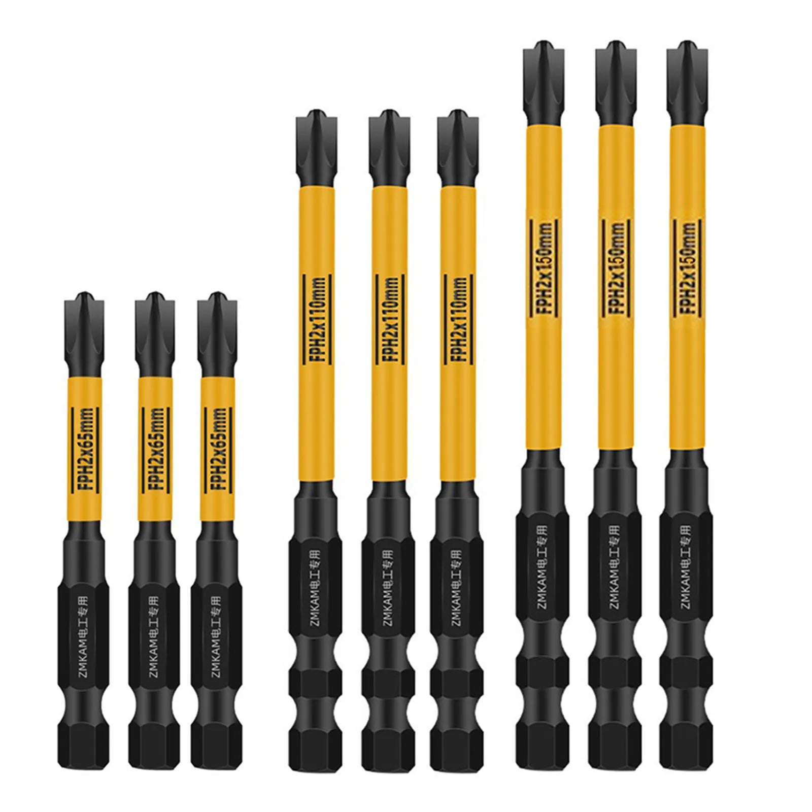 FPH2 Electrician Special Screwdriver Bits Set Magnetic Electric Impact Drill Nut Driver For Circuit Breaker  65 110 150mm