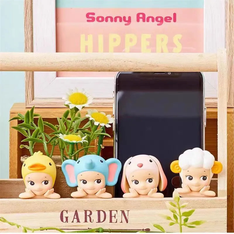 Sonny Angel Hippers Mystery Box Blind Box Lying Down Angel Series Anime Figures Toys Cute Cartoon Surprise Box Guess Box