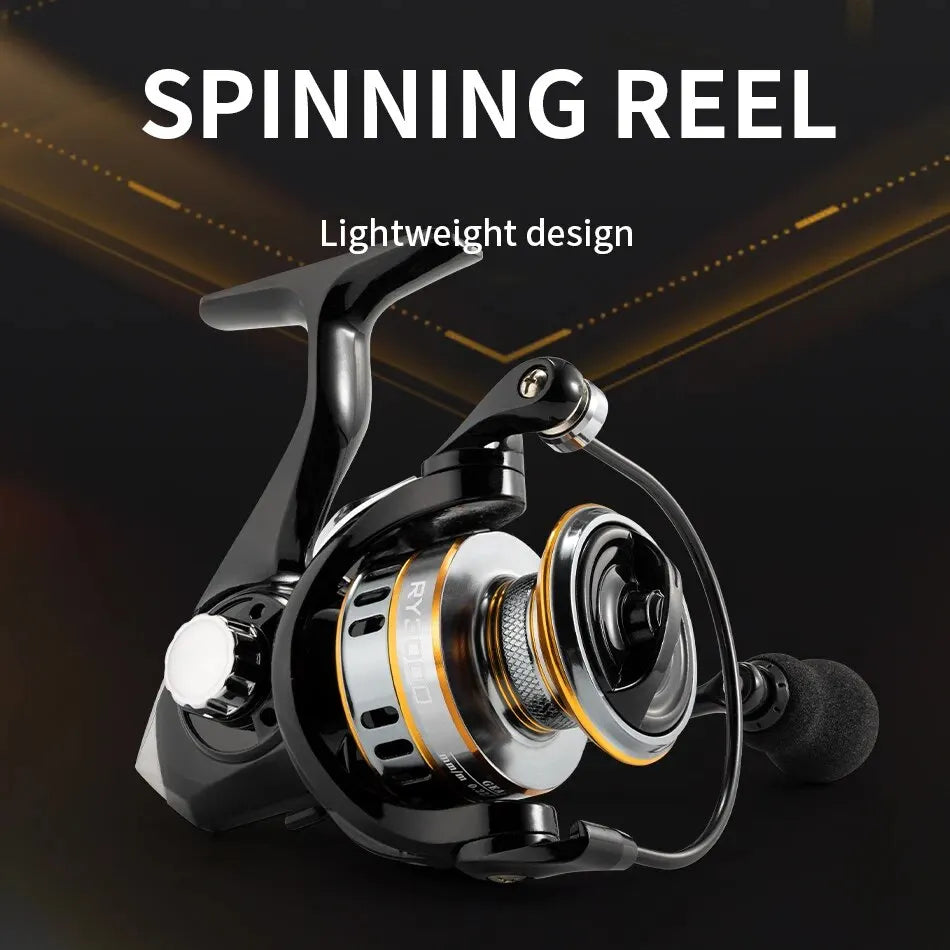 RY Spinning Reels Saltwater Freshwater Fishing Reel Ultralight Metal Frame Smooth And Tough High Speed Fishing Reels