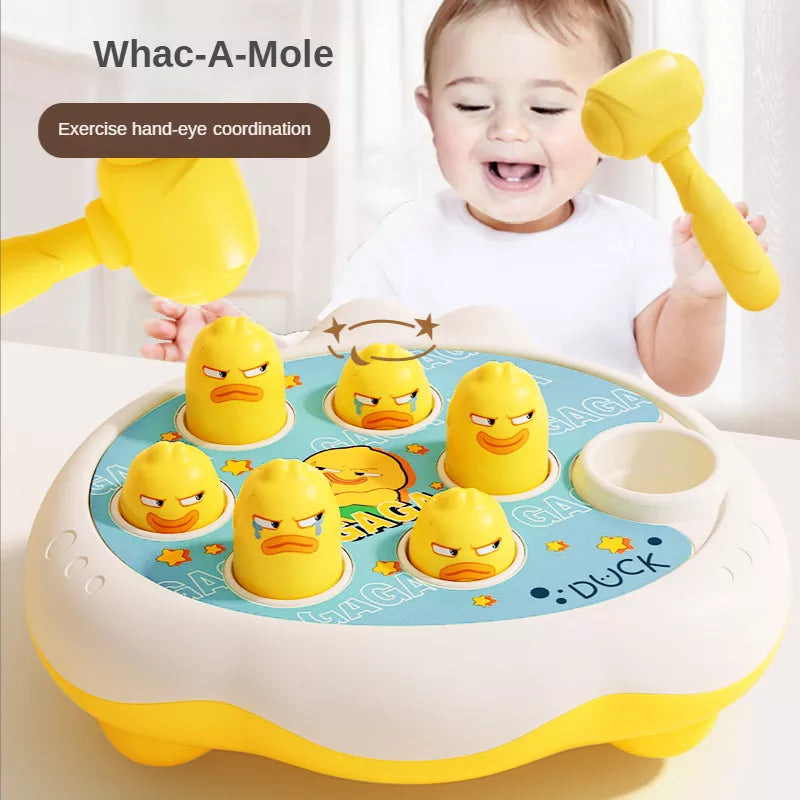 Cartoon Whac-A-Mole Montessori Baby Toys Toddler Educational  Birthday Gift Animal Theme Knocking Game Parent Child Board Game