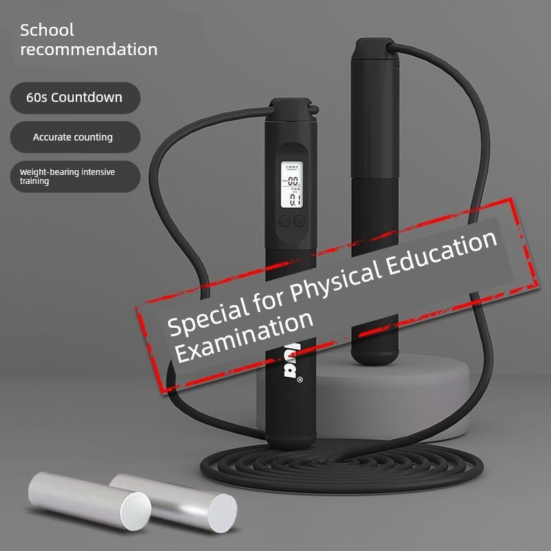 Grade 3 for High School Entrance Exam Skipping Rope 2024 Sports Exam Designated Count Adjustable Fitness Exercise Training Wire Rope