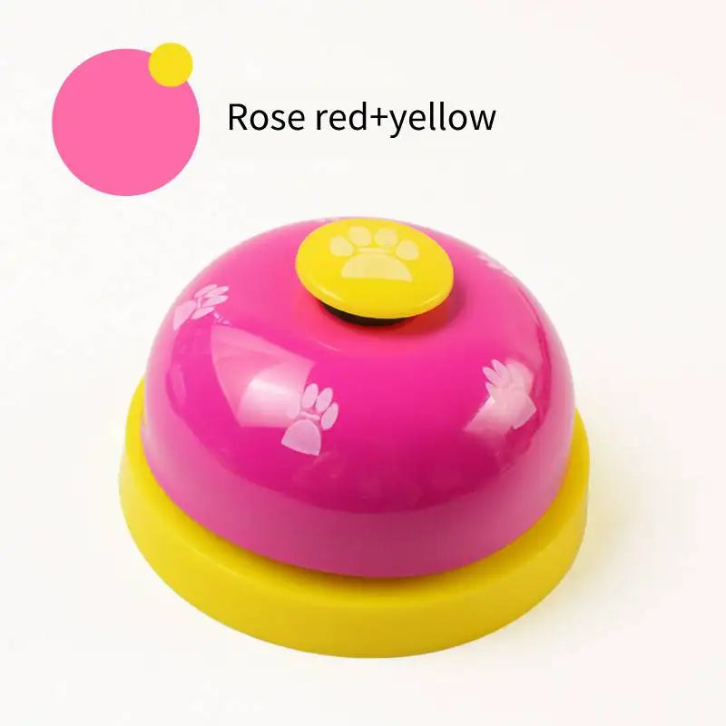 Pet Toys Bell for Dogs Cat Training Interactive Toy Called Dinner Small Bells Footprint Ring Trainer Feeding Reminder For Teddy