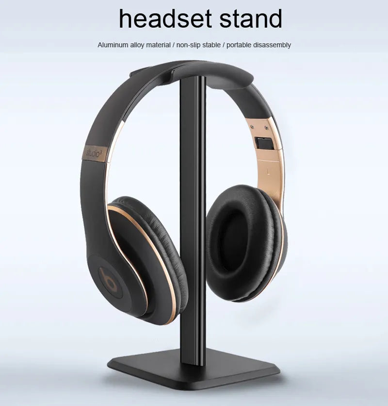 Universal Headphone Stand Aluminuim Headset Holder Aluminum Supporting Flexible Headrest Fashion Headphone Hanger Mobile Phones