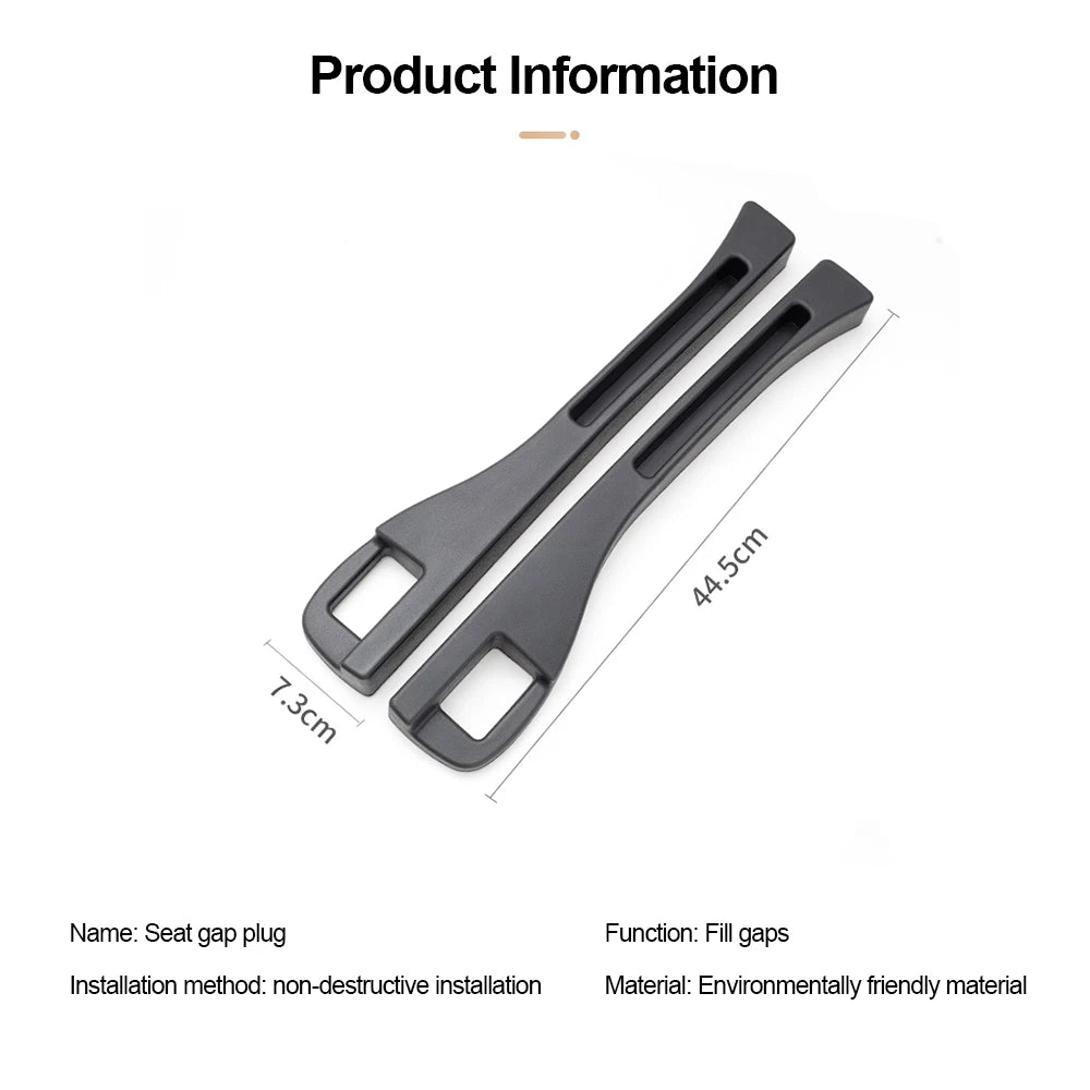 Car Seat Gap Filler Side Seam Plug Strip with Groove Leak-proof Filling Strip Universal Car Accessories Interior Decoration