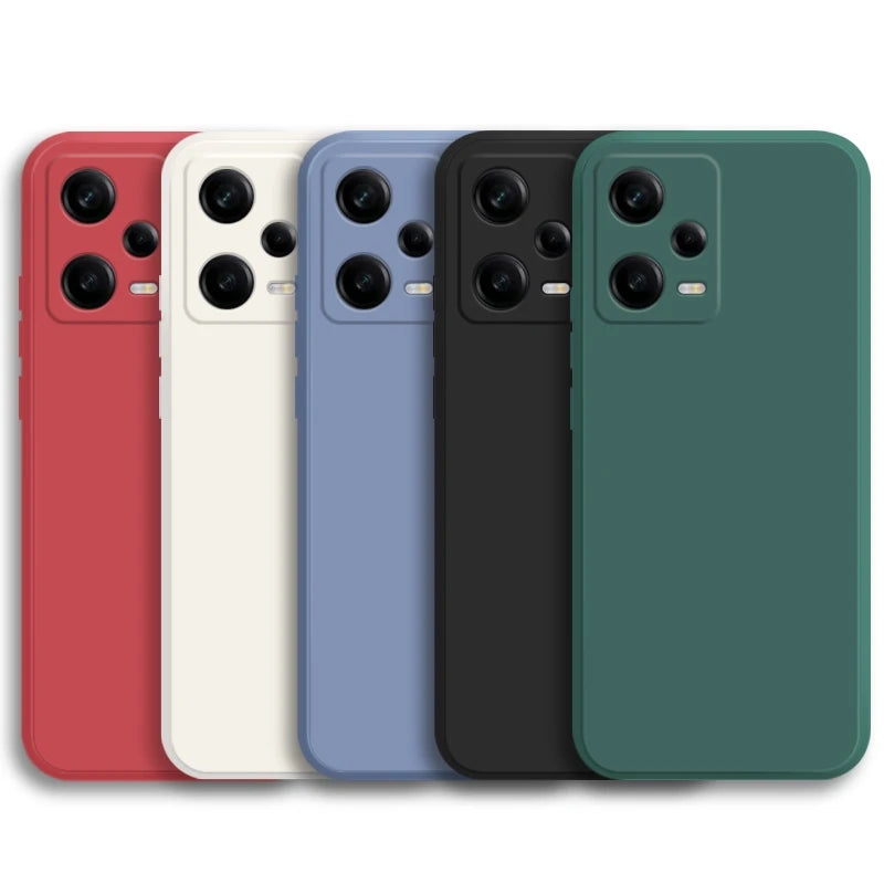 For Xiaomi Redmi Note 12 Pro Case Redmi Note 12 Pro Plus Cover Coque Original Liquid Silicone Soft TPU Phone Funda Redmi Note 12