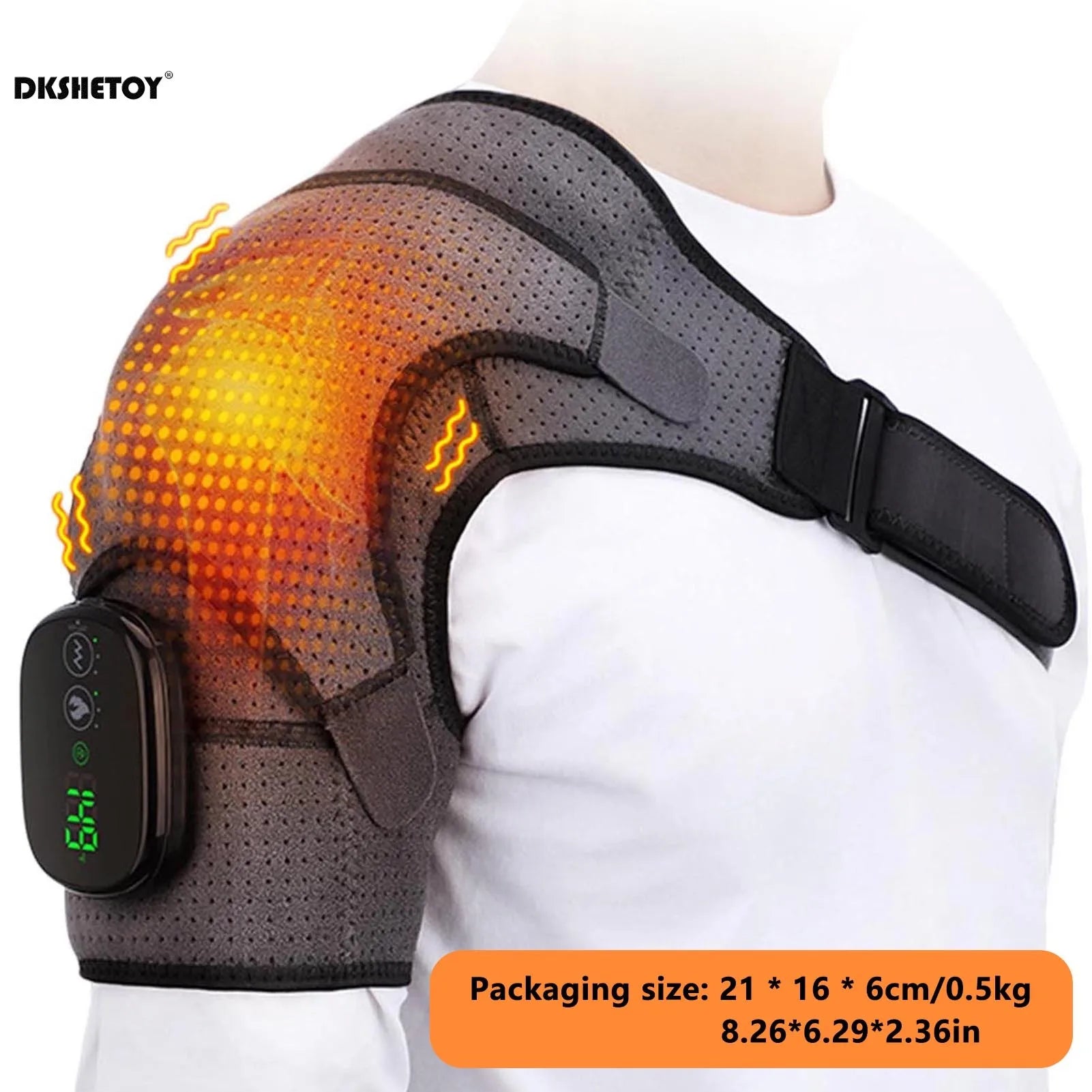 Electric Shoulder Massage Shawl  Heating Vabration Pain Relief Massager Brace Heated Vibrations Knee Shoulder Wrap Elbow brace