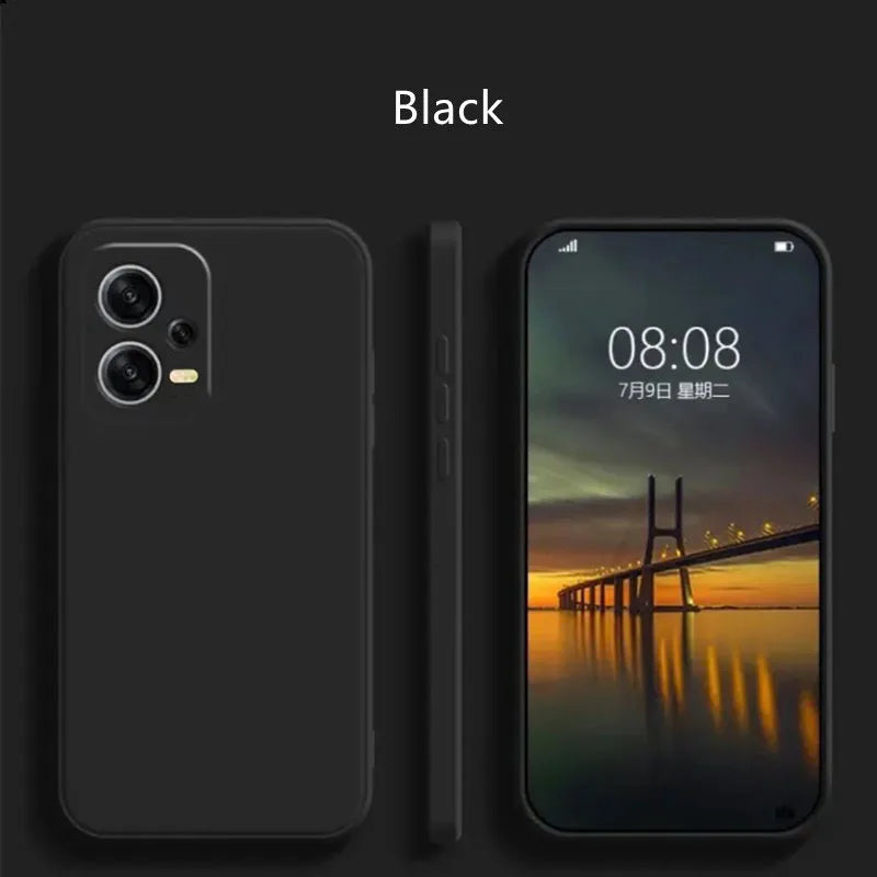 For Xiaomi Redmi Note 12 Pro Case Redmi Note 12 Pro Plus Cover Coque Original Liquid Silicone Soft TPU Phone Funda Redmi Note 12