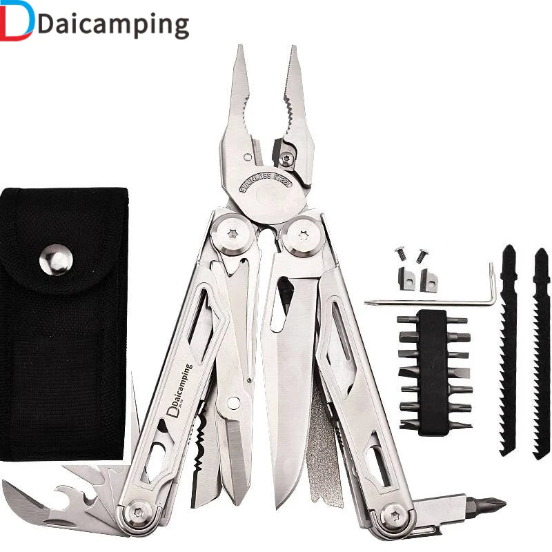 Daicamping DL30 Replaceable Parts Hand Diy Multi Tools Multi-tool Folding Knives Scissor Cutters EDC Survival Gear Manual Pliers