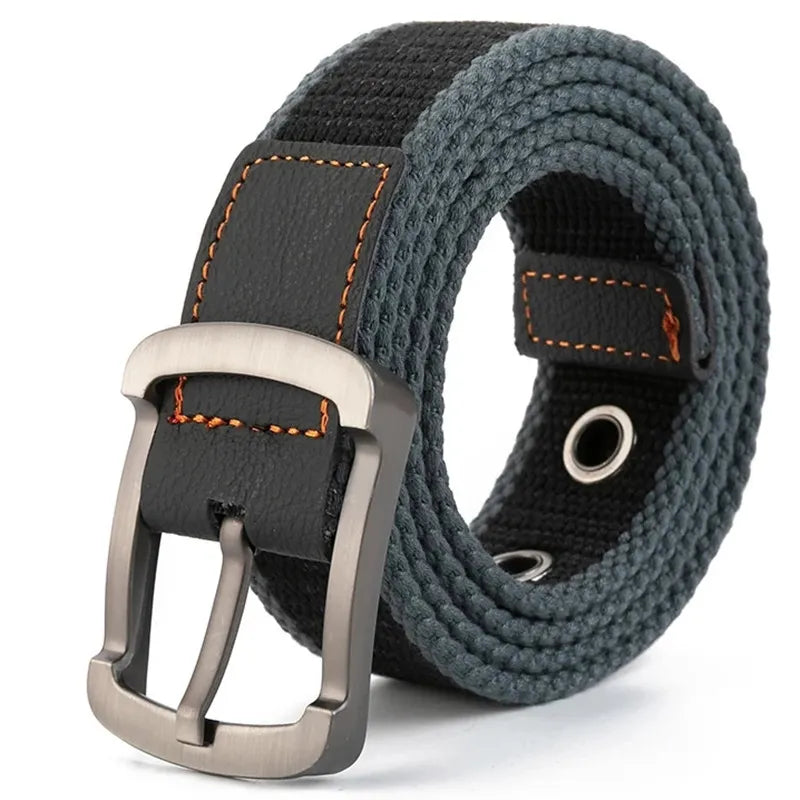 LUDIVIS Canvas Belt Outdoor Tactical Belt Unisex High Quality Canvas Belts for Jeans Male Luxury Casual Straps Ceintures