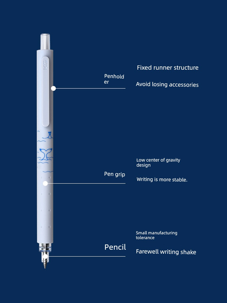 Kaco Cyanine Point New Arrival 3 Pack Push Type Gel Pen