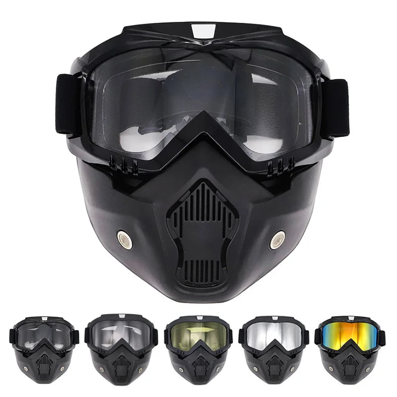 Outdoor Sport Windproof Mask Goggle HD Motorcycle Glasses Snowboard Eyewear Riding Motocross Summer UV Protection Sunglasses