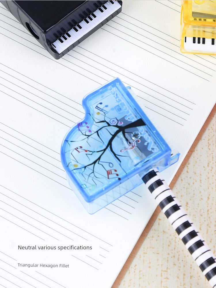 Grand Piano Pencil Sharpener Only for Pupils Portable Mini Musical Instruments Cartoon Music Music Learning Stationery Prizes