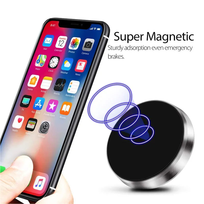 Magnetic Phone Car Holder Universal Magnetic Mount Bracket Stick on Car Dashboard Wall for iPhone Samsung Xiaomi Huawei