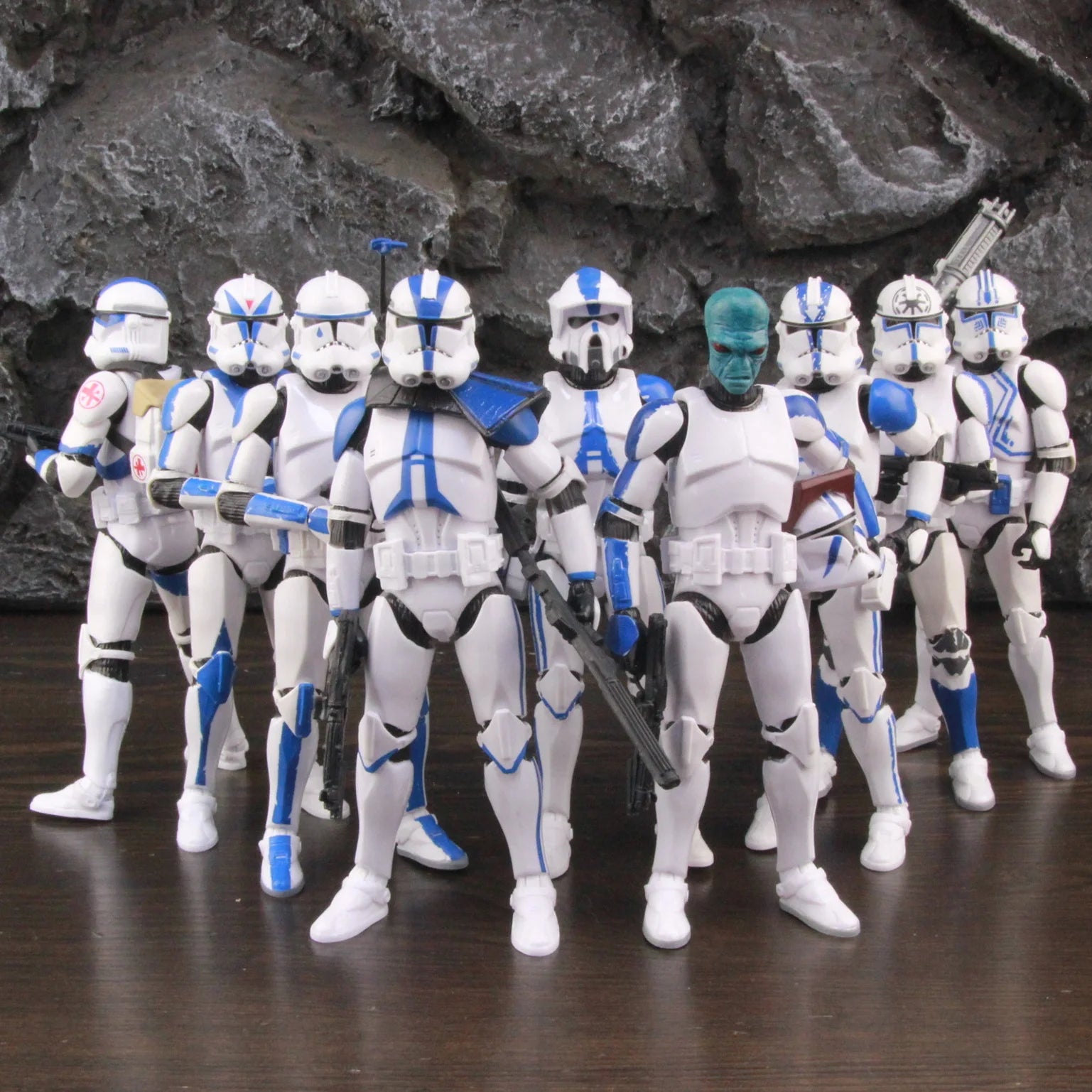 Star Wars 104th 212th 442nd 332nd 501st 6" Action Figure ARC ARF Trooper Shock Asohka Commander Phase 2 Episode II Clone Toys