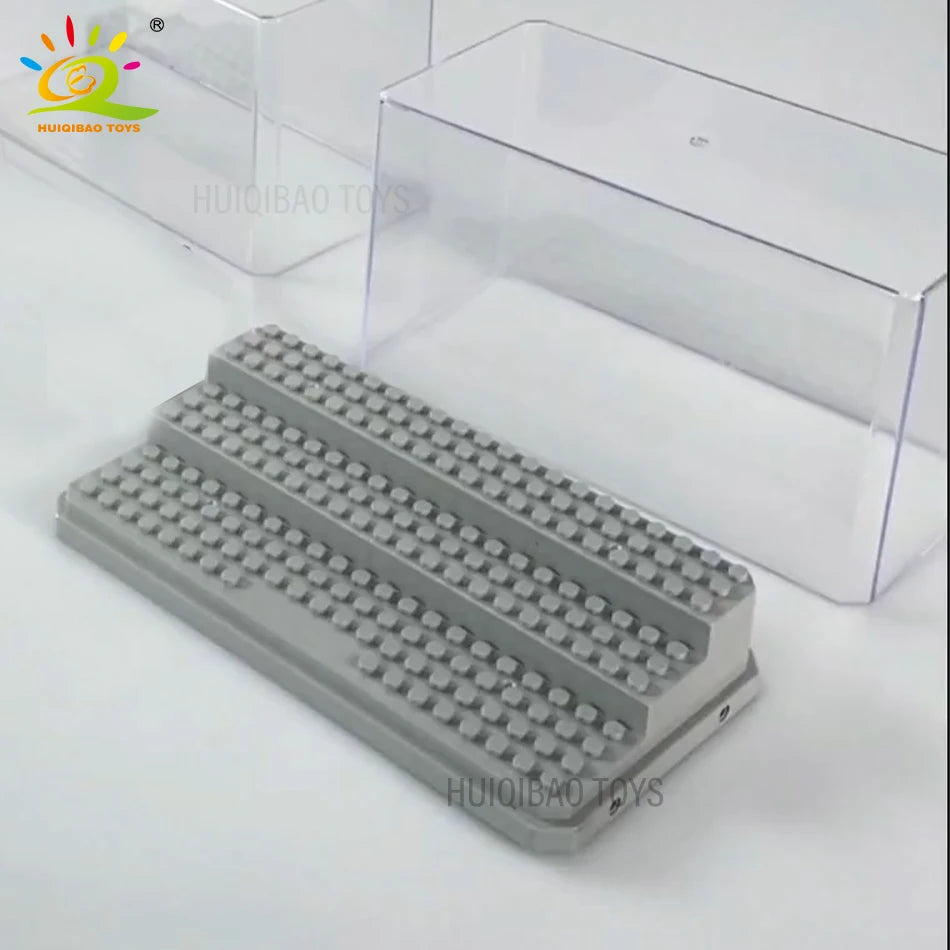 HUIQIBAO Dustproof Display Case Box Show Case For Model Collection Building Blocks Figures Display Box Bricks Kid Toys Children