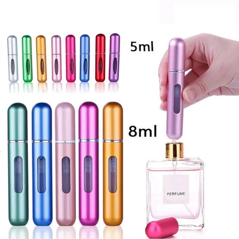 Refillable Mini Perfume Bottle Portable Cosmetic Bottle Spray Bottle Atomizer Spray Container Travel Refillable Bottles 5ml 8ml