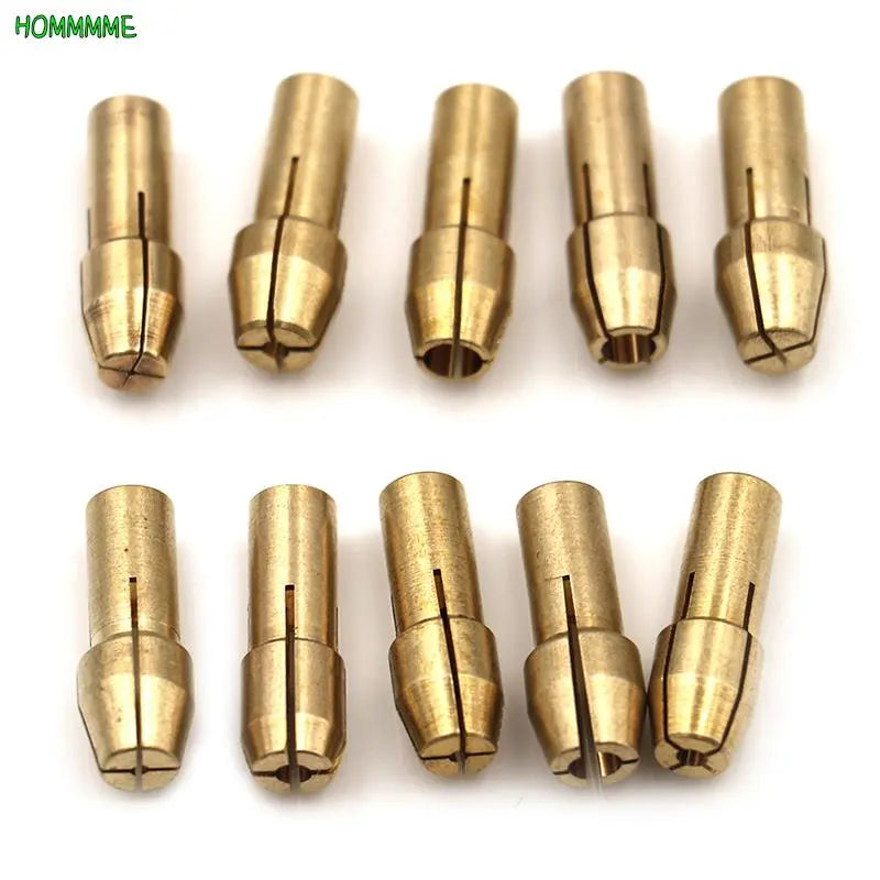 10Pcs Mini Drill Chucks Adapter 0.5mm-3.2mm Dremel Mini Drill Chucks Chuck Adapter Micro Collet Brass For Power Rotary Tool 2023