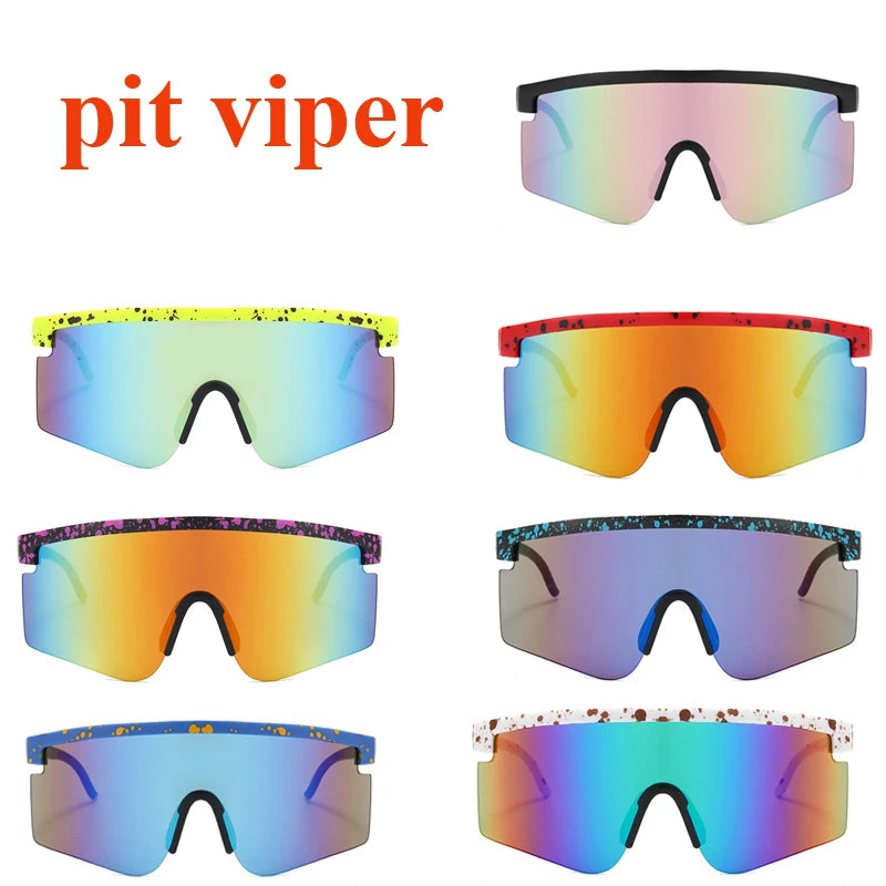 Pit Viper Adults UV400 Sun Glasses Sunglasses Men Women Adults Outdoor Eyewear Sport Goggles Mtb Shades Without Box