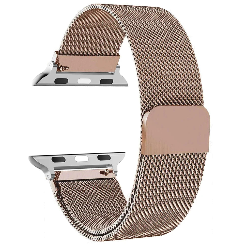 milanese Loop Band for apple watch Strap Ultra 49mm 45mm 44mm 41mm 40mm Metal Wristband bracelet iwatch series 3 4 5 6 7 8 9 SE