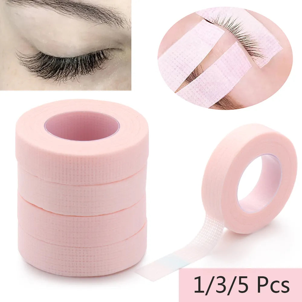 1/3/5 Rolls Lash Tape Eyelash Extension Tape 4.5/9m for Eyelash Extension Breathable Micropore Fabric Easy Tear Eye Make up Tool